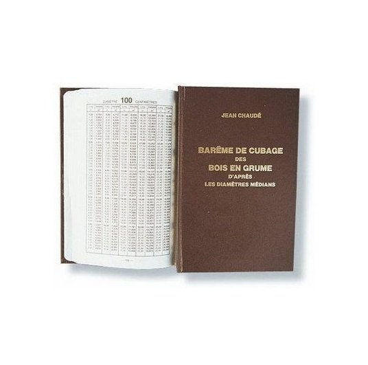 Barême de cubage au diamètre médian