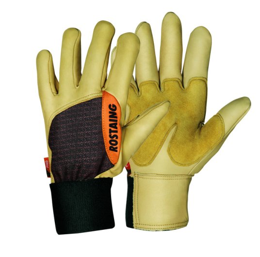 Gants cuir spécial matériel vibrant