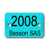 Marquage Laser (Horizon) - 1 gros numéro + 1 ligne de texte (les 1000 pièces)