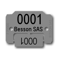 1 numéro + 1 ligne de texte + coupon (les 1000 pièces)