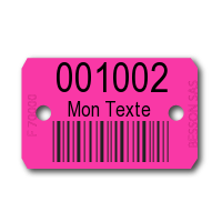 Marquage Laser (Horizon) - 1 numéro + 1 ligne de texte + code-barre (les 1000 pièces)