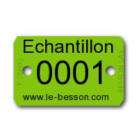 Marquage Laser (Horizon) - 1 gros numéro + 2 lignes de texte (les 1000 pièces)