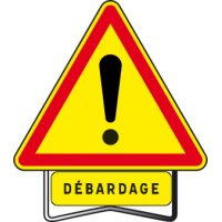 065120+23 - Panneau Danger Débardage