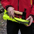 Zoom sur le magasin distributeur simple jaune pour plaquettes forestières Le Besson