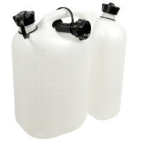 Jerrican double transparente (essence/huile) 5+3 litres de Oregon