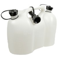 Jerrican double transparente (essence/huile) 6+3 litres de Oregon