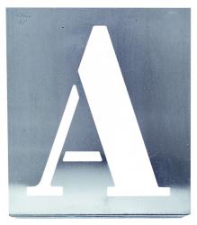 Pochoir alphabet 80 mm.