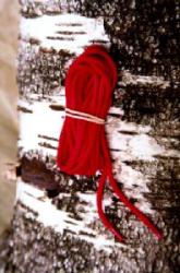 Lacets rouges 1.9 m. (la paire)