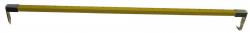 Mètre de bucheron en bois + griffe / revêtement PVC jaune