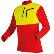 T-shirt-Manches-Courtes-ZIP-Rouge-PFANNER