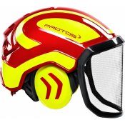Casque-Forestier-Protos-Integral-Forest-PFANNER-Rouge-Jaune