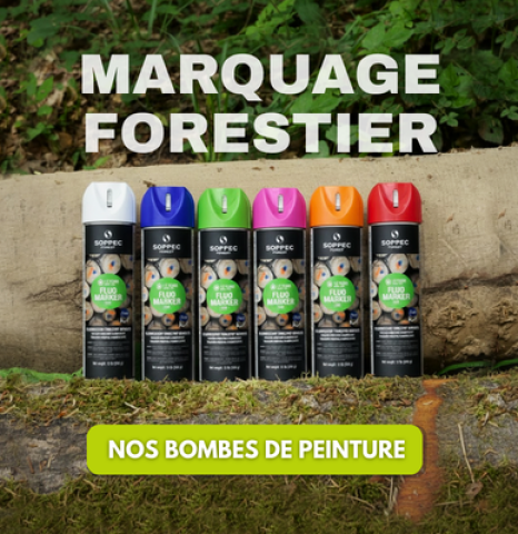 Bombes Aerosol de peinture pour marquage forestier
