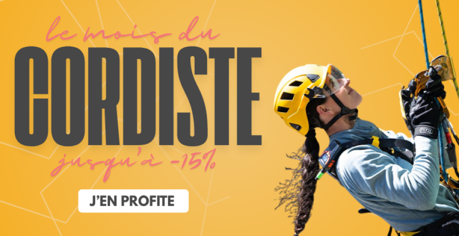 Le mois du cordiste chez Le Besson