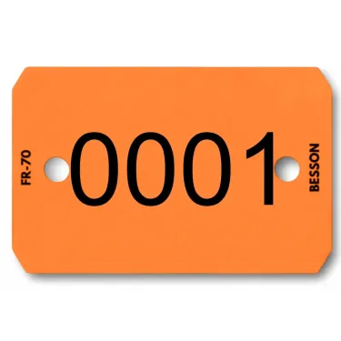 ORANGE Numéro seul les 1000 pièces - N°0001 à 1000 - Le Besson