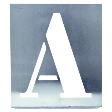 Pochoir alphabet 70 mm.
