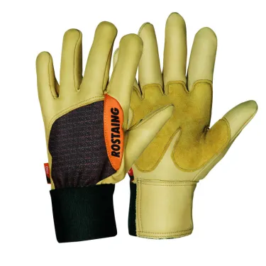 Gants cuir spécial matériel vibrant