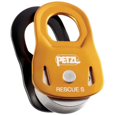Poulie de secourisme & de mouflage Rescue S jaune de Petzl