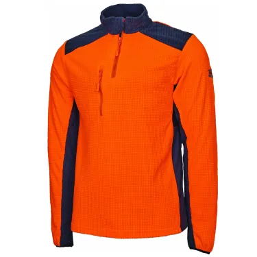 Polaire gaufrée orange COB de SOLIDUR