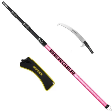 Set de la perche télescopique carbone ArboRapid PINKtober 4 éléments de BERGER