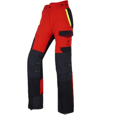 Pantalon anticoupure de Classe 1 Infinity rouge et jaune de Solidur