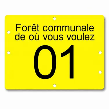 Plaque pour arbre sur pied 160 x 120 mm