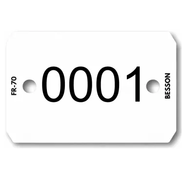 Plaquette d'identification personnalisée au laser avec 1 ligne (1000 pcs) de Le Besson