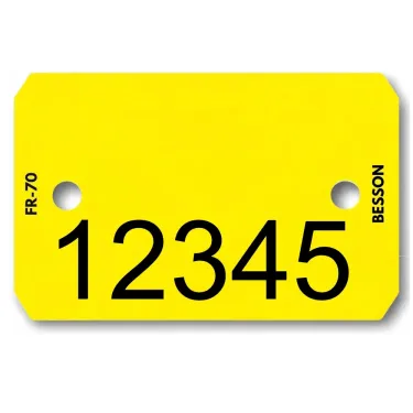 Plaquette d'identification personnalisée à l'encre (1000 pcs) de Le Besson