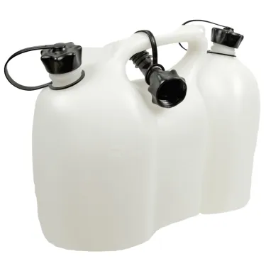 Jerrican double transparente (essence/huile)  6+3 litres de Oregon