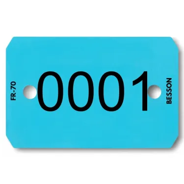 BLEU Numéro seul les 1000 pièces - N°0001 à 1000 - Le Besson