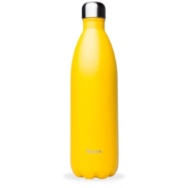 Bouteille-Qwetch-Isotherme-1L-Jaune-Mat