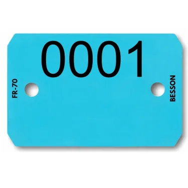 Plaquette d'identification personnalisée au laser, 1 ligne (1000 pcs) - Le Besson