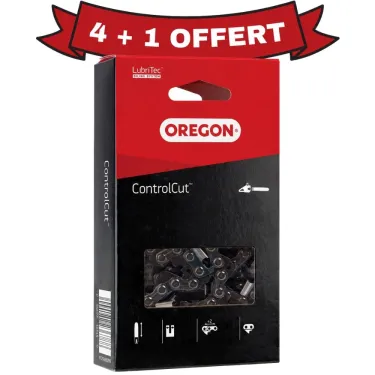 Pack 4+1 chaînes Oregon 22BPX en pas .325, jauge 1,6 mm et 74 entraîneurs