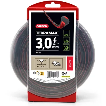 Fil pour débroussailleuse Ø3mm TerraMax, longueur 44 mètres - OREGON
