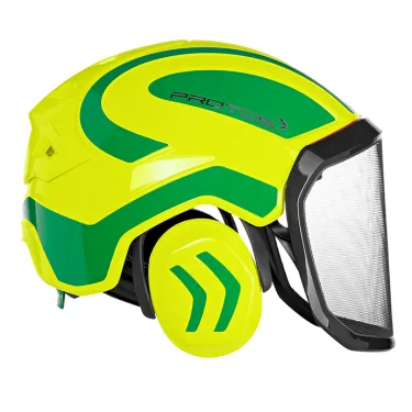 Casque Protos Integral Forest PFANNER (Jaune néon & vert)