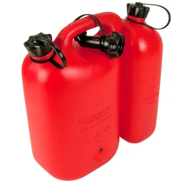 Jerrican double rouge (essence/huile)  5+3 litres de Oregon