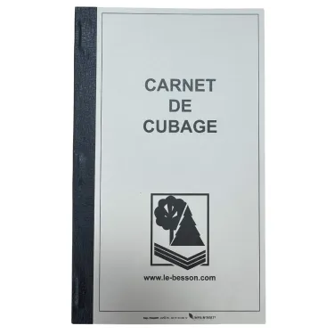 Carnet de cubage Triplicata LE BESSON