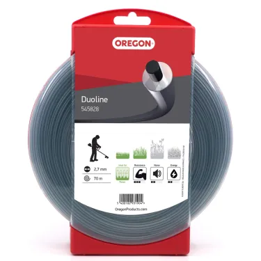 Fil pour débroussailleuse Ø2,7mm Duoline, longueur 70 mètres OREGON