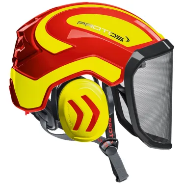 Casque-Protos-Integral-Arborist-PFANNER-Rouge-Jaune