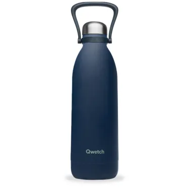 Bouteille isotherme titan de 1,5L Bleu Granite Qwetch