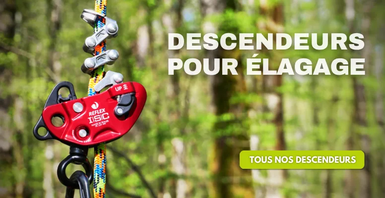 Descendeur pour élagage pro