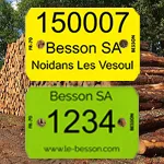 Plaquettes personnalisées alphanumériques