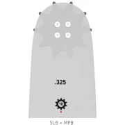 Nez du guide-chaîne de tronçonneuse AdvanceCut HD, .325", 1.5mm de Oregon