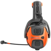 Face gauche du casque antibruit avec communication Bluetooth, X-COM Active de HUSQVARNA