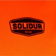 Logo du t-shirt à manches longues orange SOLAR haute visibilité de Solidur