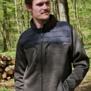Veste Inuit Teddy PROTOS Green Mélange