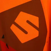Nouveau logo du t-shirt à manches longues orange SOLAR haute visibilité de Solidur