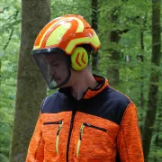 Utilisation du casque Protos Forest Orange et Jaune PFANNER