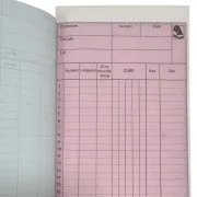 Intérieur du carnet de cubage triplicata de LE BESSON