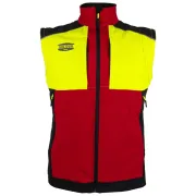 Veste de travail Softshell Woda en rouge sans les manches de Solidur