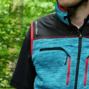 Zoom sur le Gilet Protos Inuit Bleu Pfanner